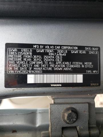Photo 10 from auction – 2008 VOLVO XC90 V8 with VIN YV4CZ852181428903