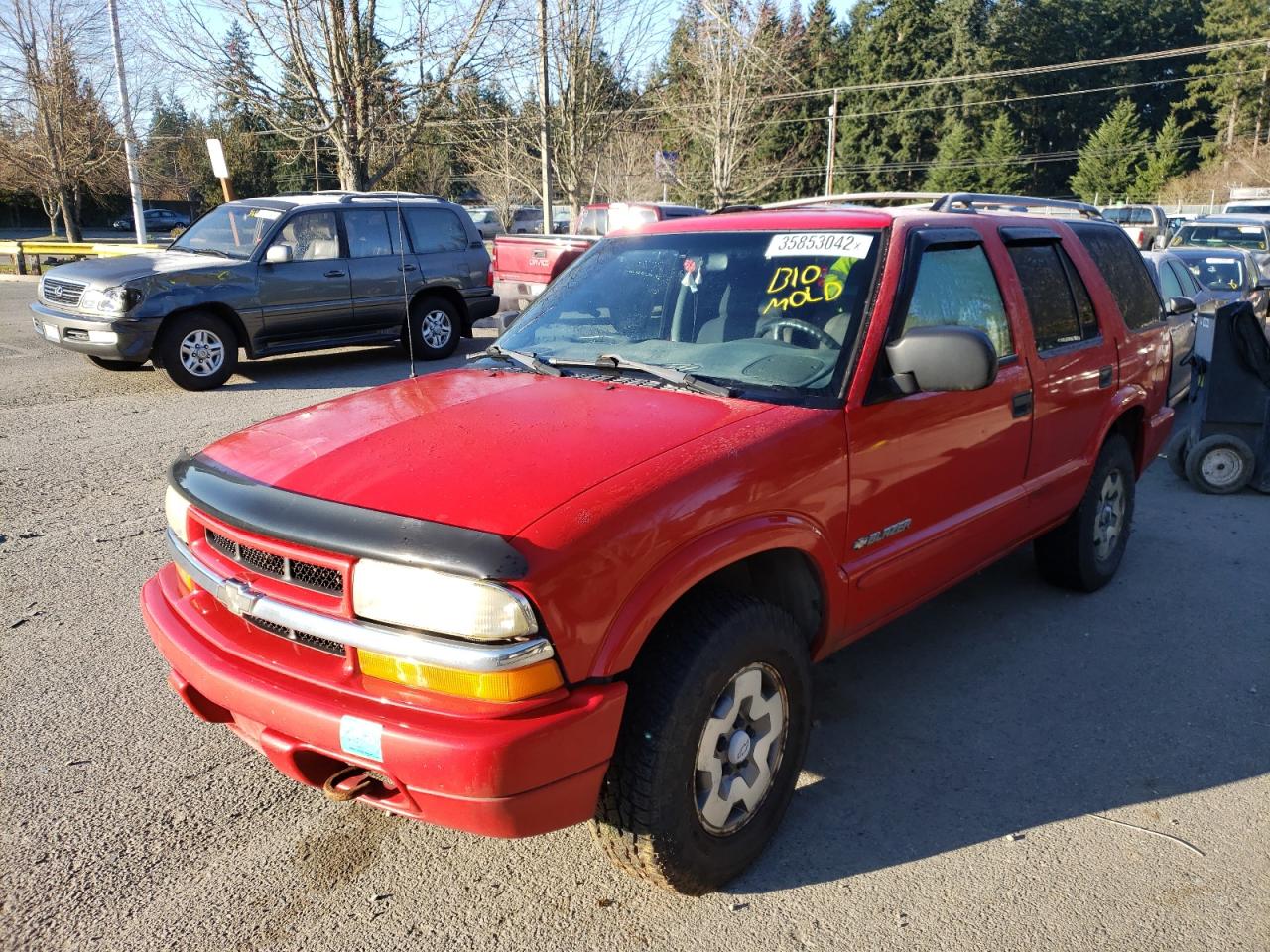 Photo 2 from auction – 2003 CHEVROLET BLAZER with VIN 1GNDT13X13K179852