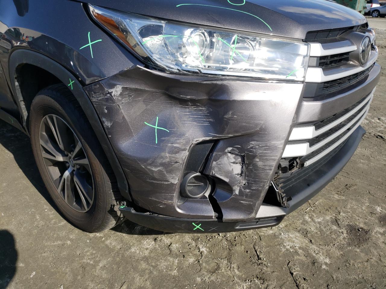 Photo 9 from auction – 2019 TOYOTA HIGHLANDER with VIN 5TDZARFH0KS049219