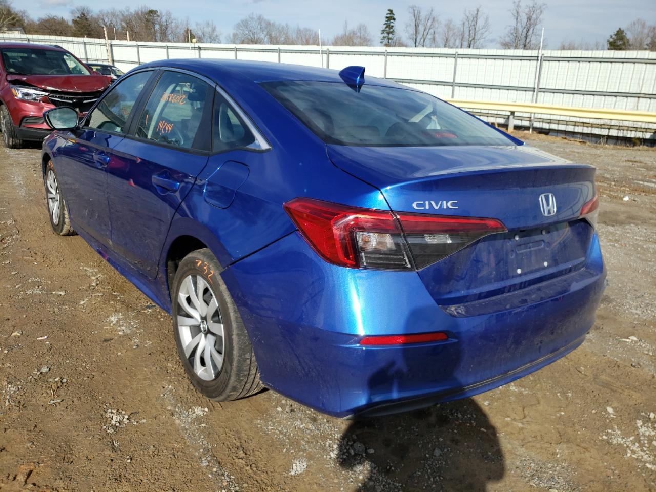 Photo 3 from auction – 2022 HONDA CIVIC LX with VIN 2HGFE2F2XNH506567