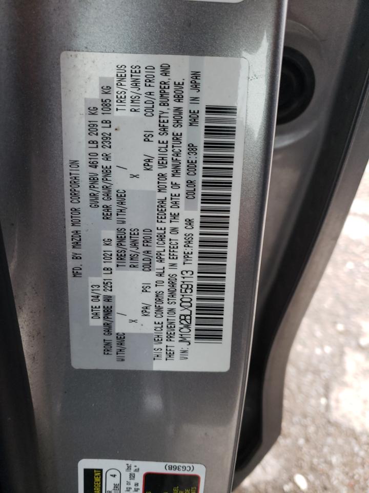 Photo 10 from auction – 2013 MAZDA 5 with VIN JM1CW2BLXD0159113