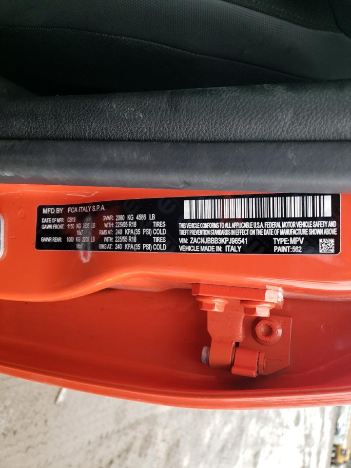 Photo 10 from auction – 2019 JEEP RENEGADE L with VIN ZACNJBBB3KPJ96541