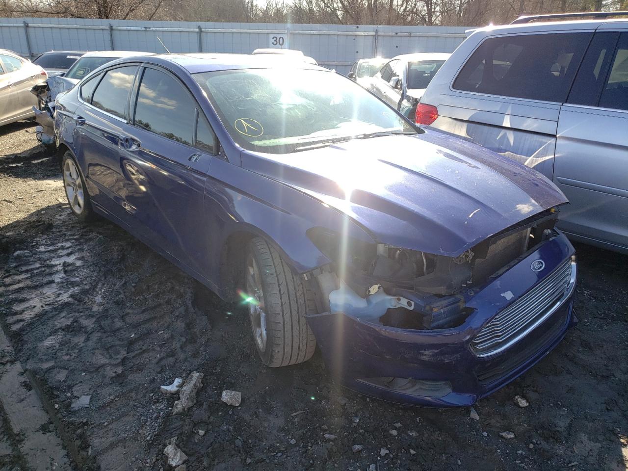 FORD FUSION SE 2015 with VIN 3FA6P0H72FR250734 - Photo from auction
