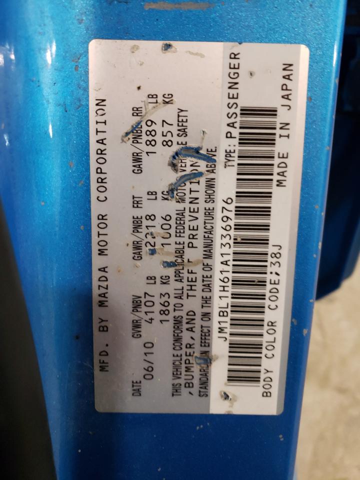 Photo 10 from auction – 2010 MAZDA 3 S with VIN JM1BL1H61A1336976