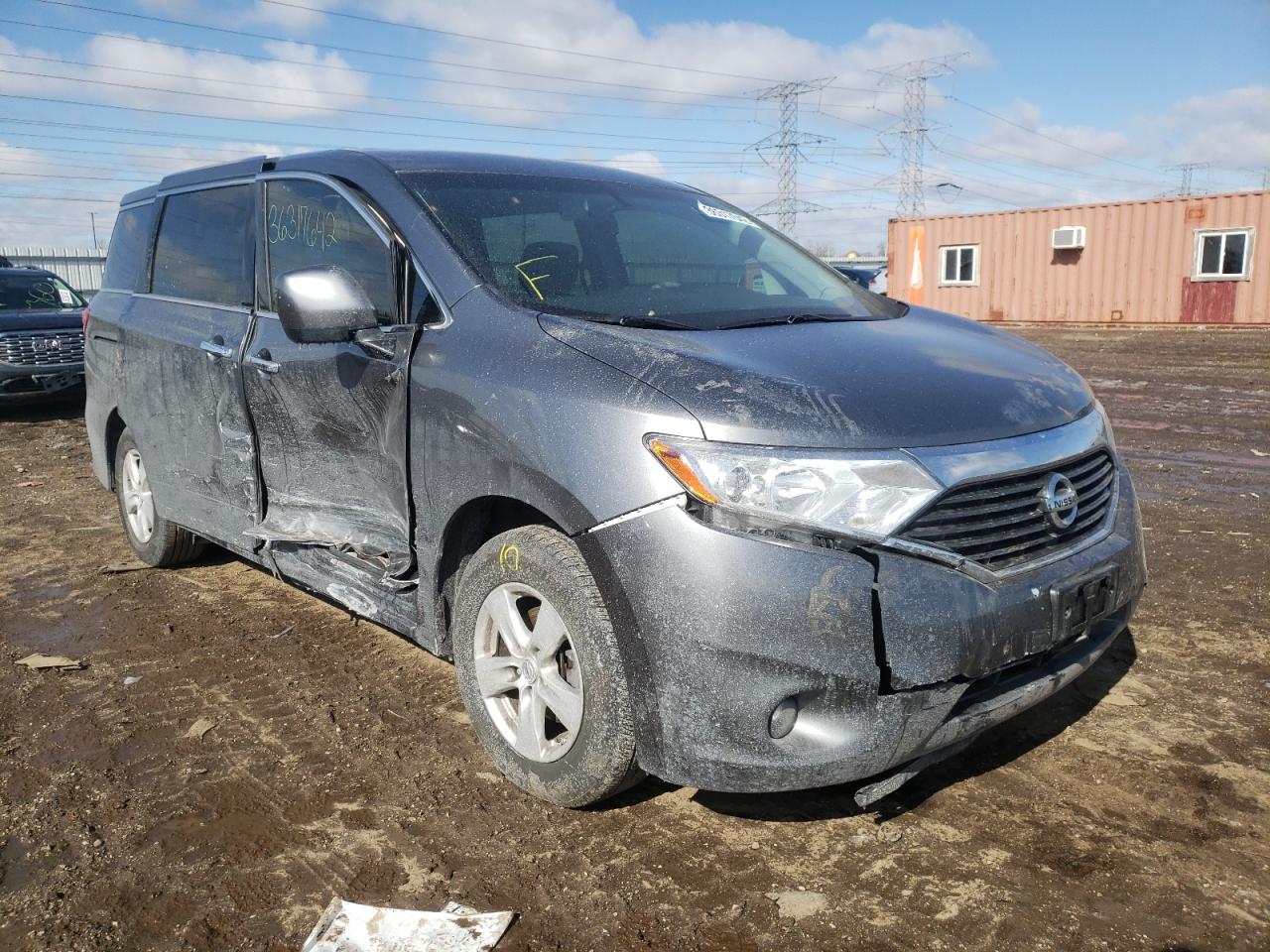 NISSAN QUEST S 2015 with VIN JN8AE2KP2F9123349 - Photo from auction