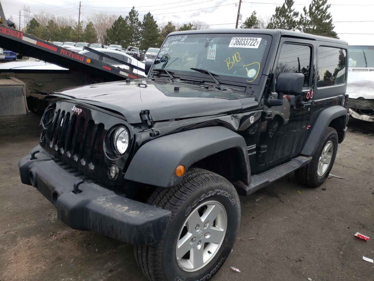 Photo 2 from auction – 2017 JEEP WRANGLER S with VIN 1C4AJWAG0HL689922