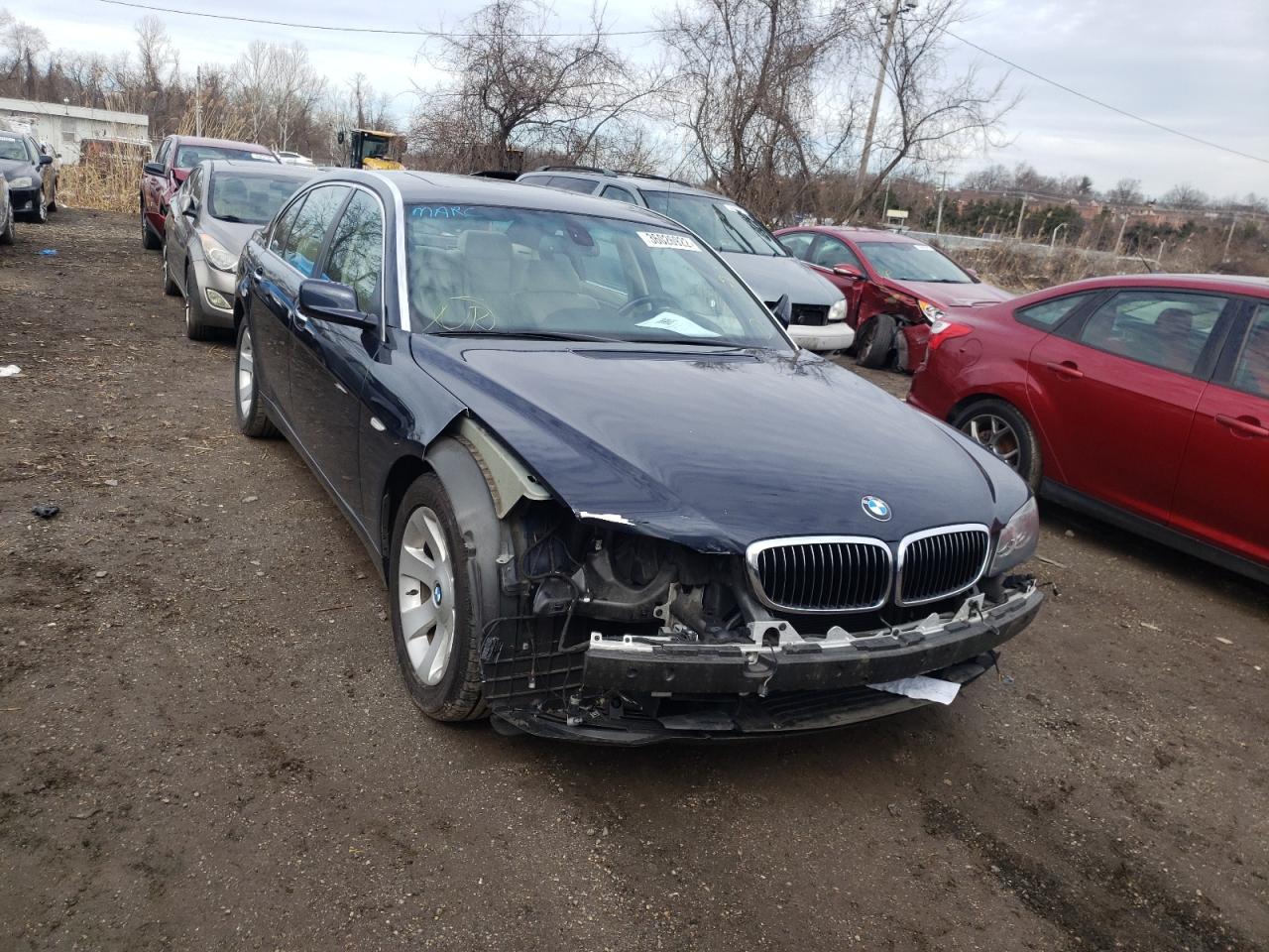 BMW 750 2007 with VIN WBAHN83517DT65894 - Photo from auction