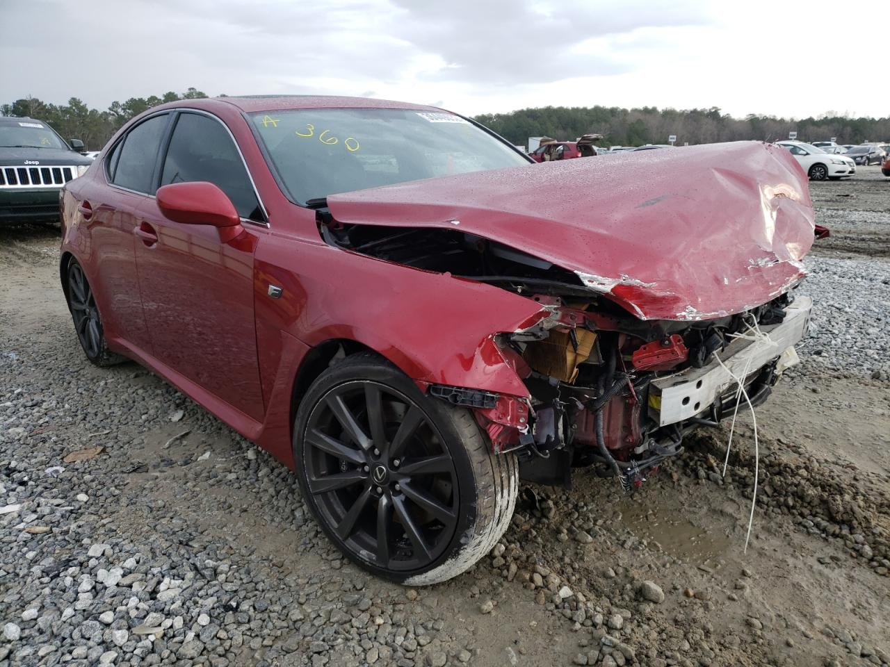 LEXUS IS-F 2008 with VIN JTHBP262985000584 - Photo from auction