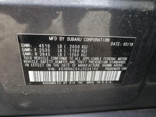 Photo 10 from auction – 2018 SUBARU LEGACY 2.5 with VIN 4S3BNAC64J3034152