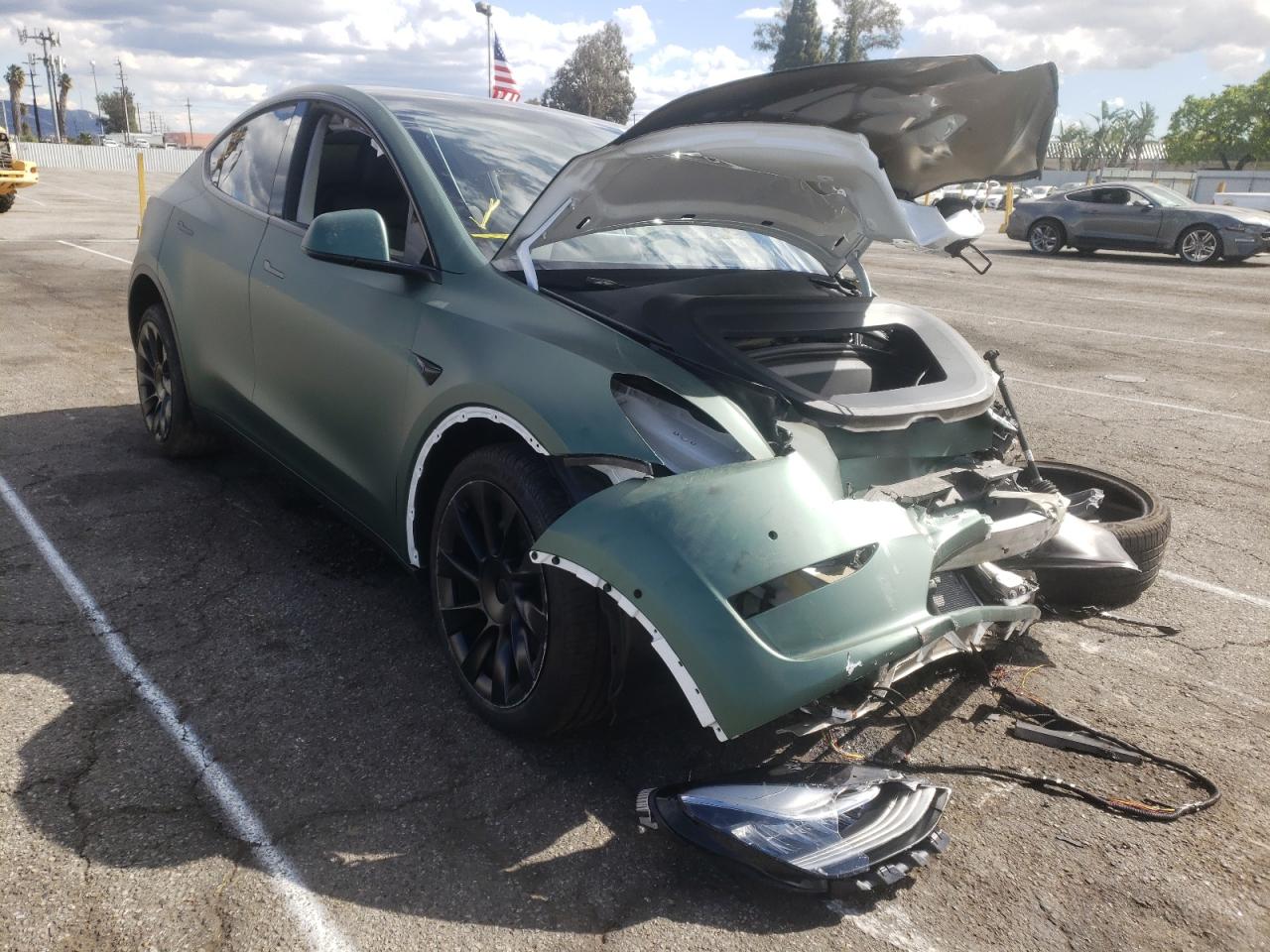 Foto 1 de la subasta – 2021 TESLA MODEL Y con VIN 5YJYGDEE4MF213339
