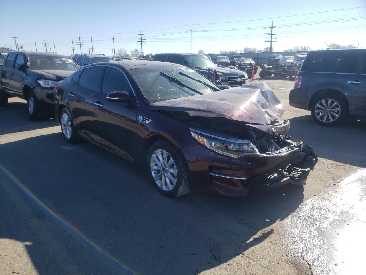 KIA OPTIMA EX 2016 مع رقم تعريف المركبة 5XXGU4L37GG007245 - صورة من المزاد