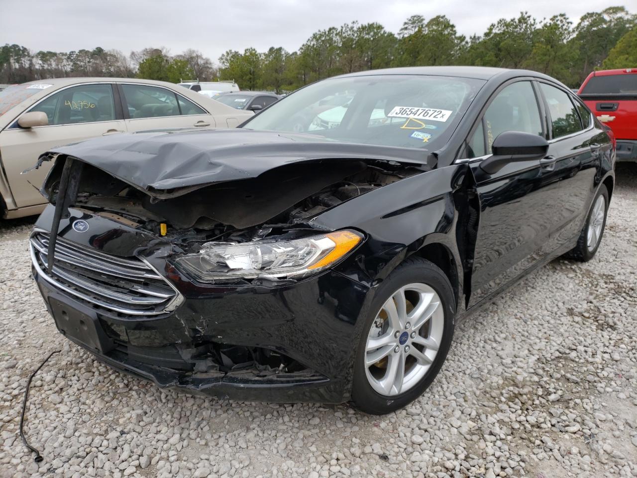 Photo 2 from auction – 2018 FORD FUSION SE with VIN 3FA6P0HD8JR158364