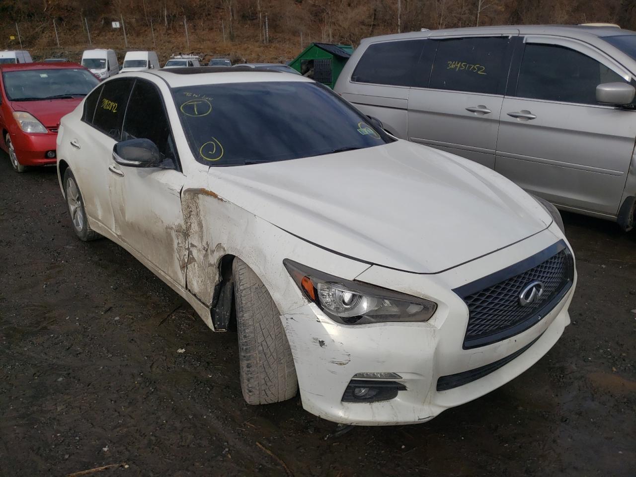 INFINITI Q50 BASE 2014 with VIN JN1BV7AR3EM692046 - Photo from auction