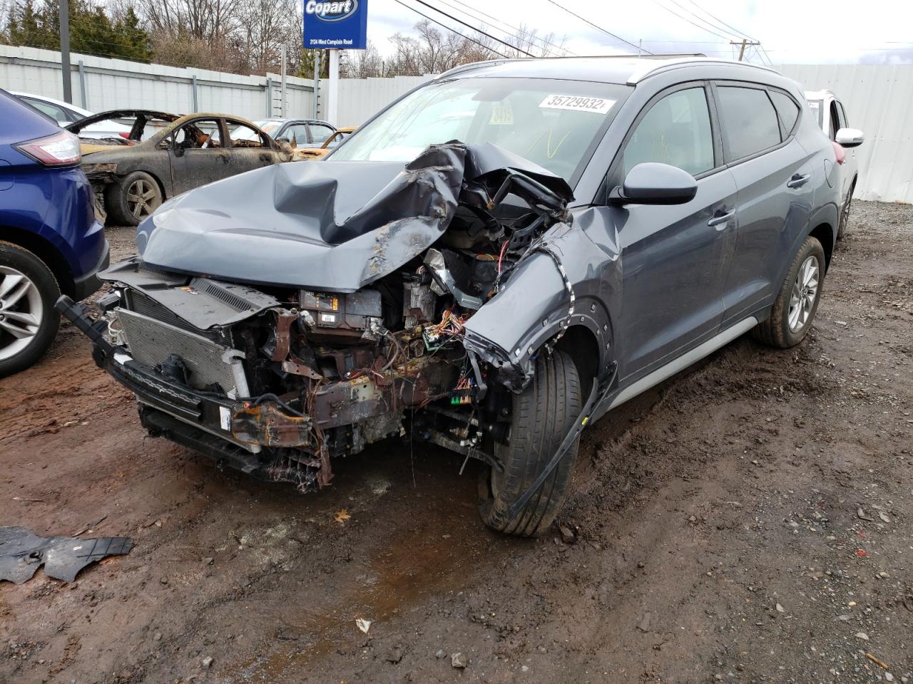 Photo 2 from auction – 2018 HYUNDAI TUCSON SEL with VIN KM8J3CA4XJU716554
