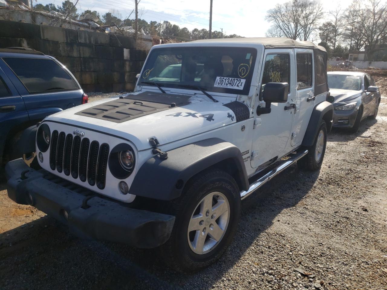 Photo 2 from auction – 2016 JEEP WRANGLER U with VIN 1C4BJWDG9GL137253