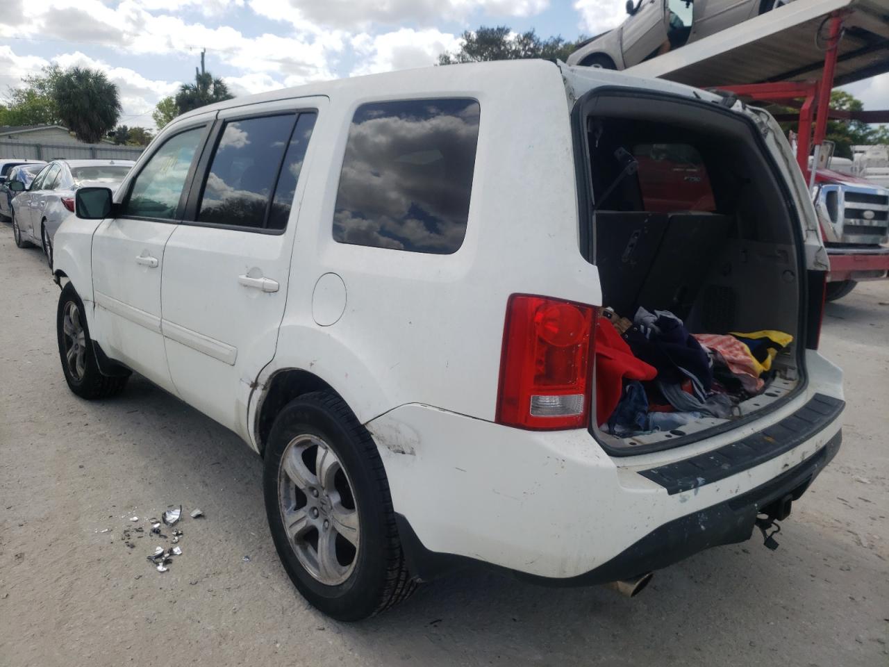 Photo 3 from auction – 2013 HONDA PILOT EXL with VIN 5FNYF4H54DB082587
