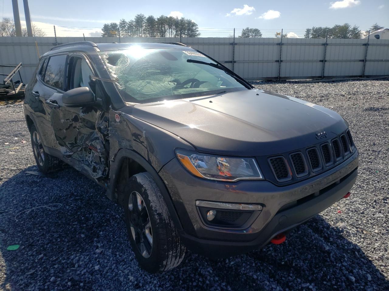 JEEP COMPASS TR 2018 with VIN 3C4NJDDB9JT419491 - Photo from auction