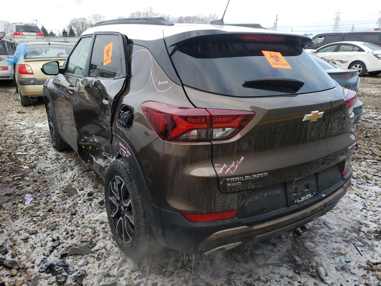 Photo 3 from auction – 2021 CHEVROLET TRAILBLAZE with VIN KL79MSSL2MB039310