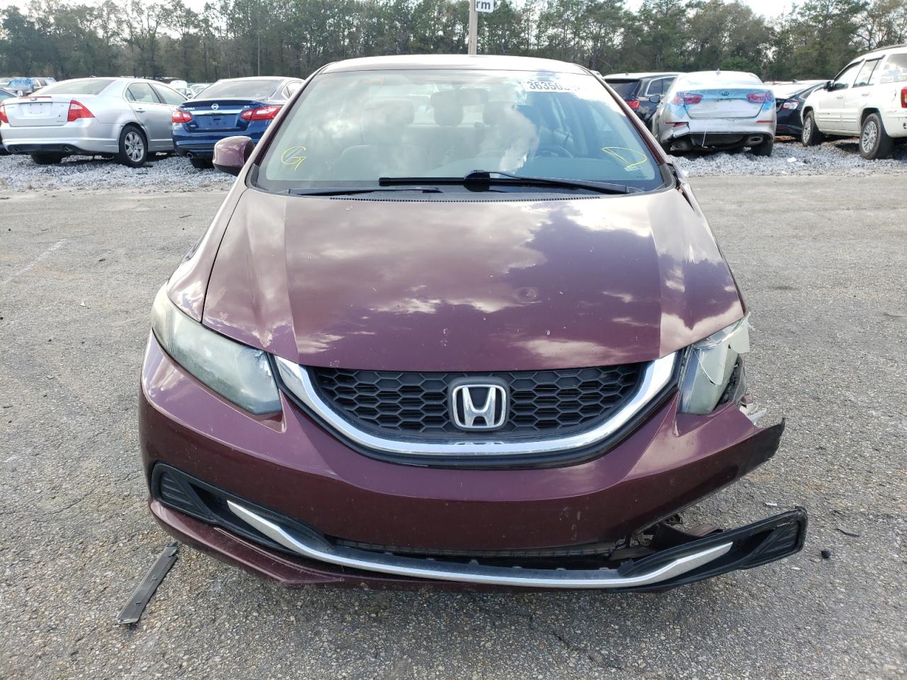 Photo 9 from auction – 2013 HONDA CIVIC LX with VIN 19XFB2F57DE091882