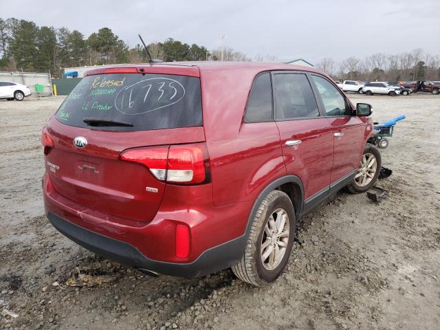 Photo 4 from auction – 2014 KIA SORENTO LX with VIN 5XYKT3A63EG463773