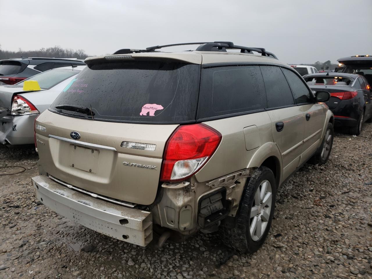 Photo 4 from auction – 2008 SUBARU OUTBACK 2. with VIN 4S4BP61C587360671