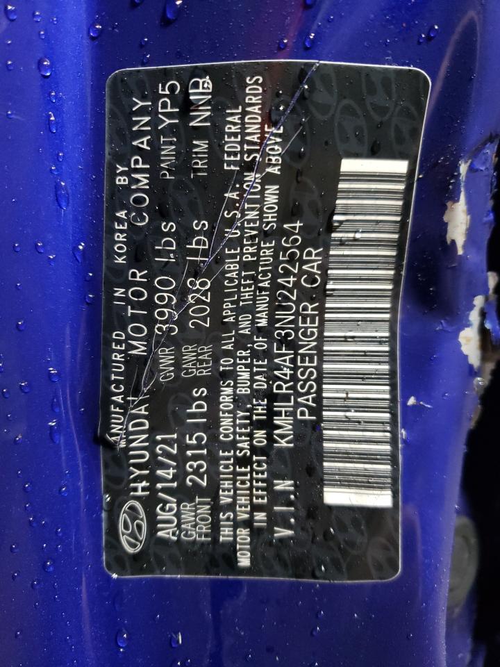 Photo 10 from auction – 2022 HYUNDAI ELANTRA N with VIN KMHLR4AF3NU242564