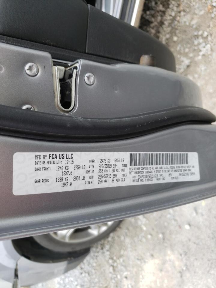 Photo 10 from auction – 2016 DODGE JOURNEY CR with VIN 3C4PDCGG7GT191615