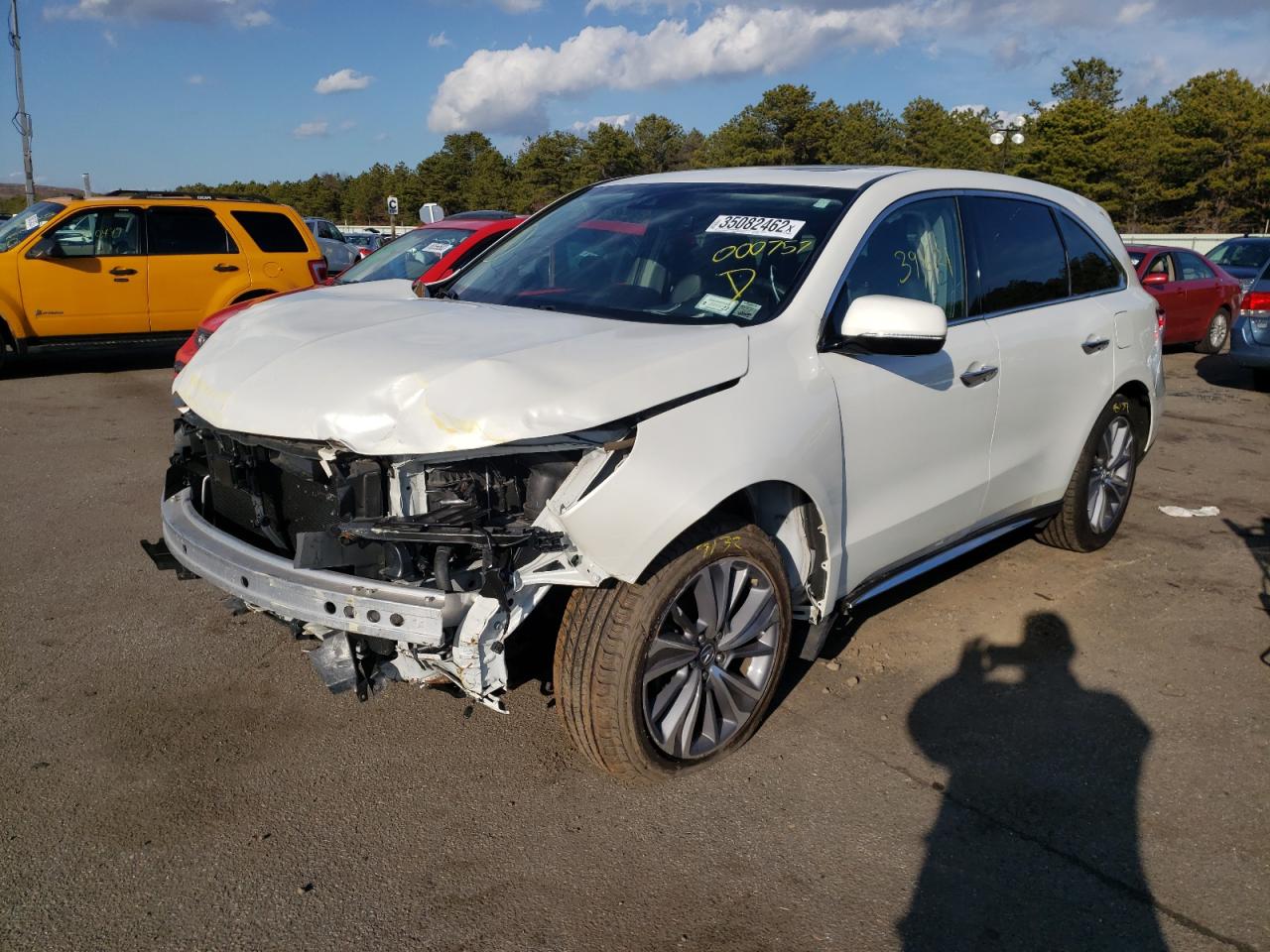 Photo 2 from auction – 2017 ACURA MDX TECHNO with VIN 5J8YD4H58HL000757