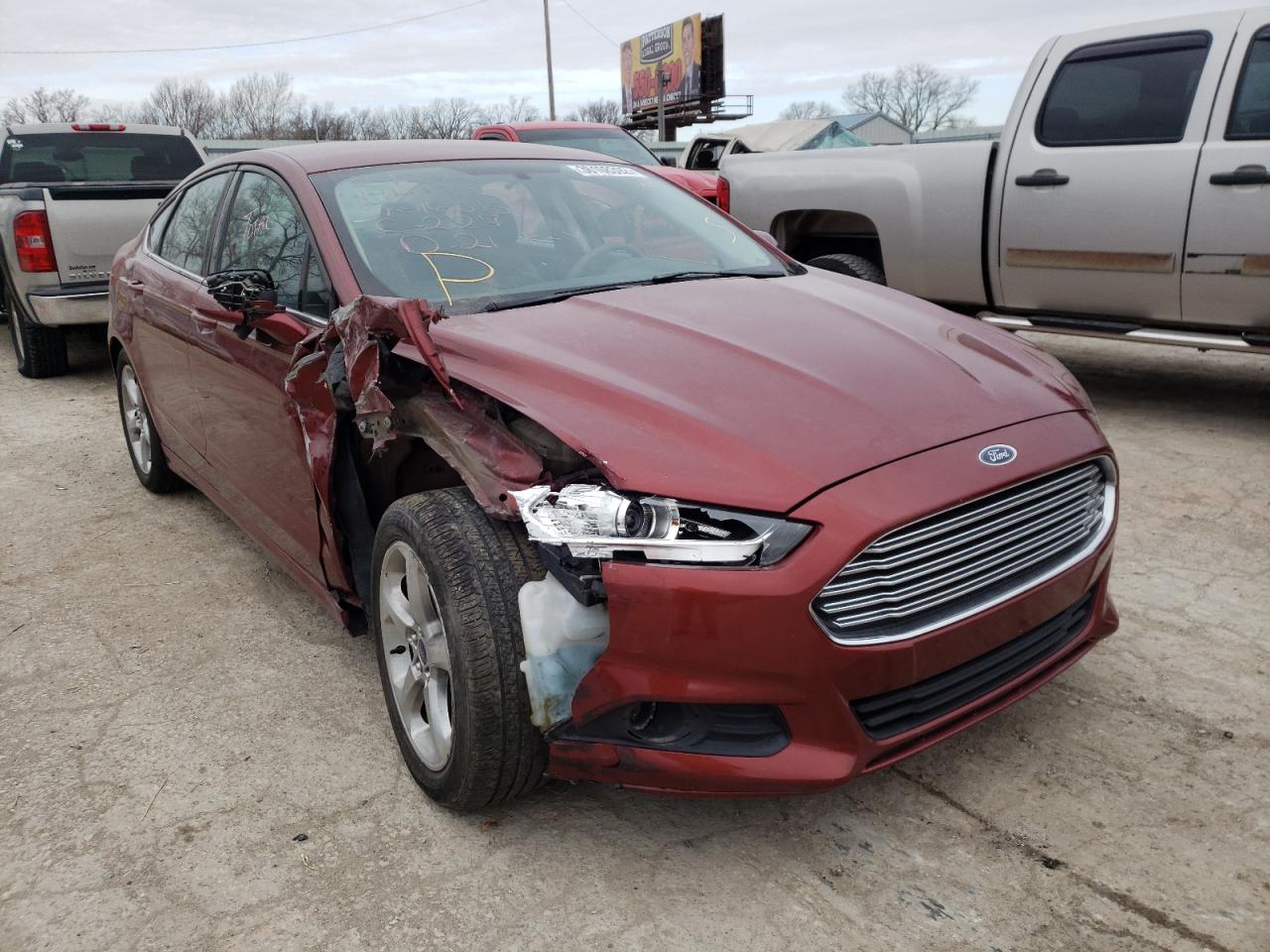 FORD FUSION SE 2014 with VIN 3FA6P0HD8ER297948 - Photo from auction