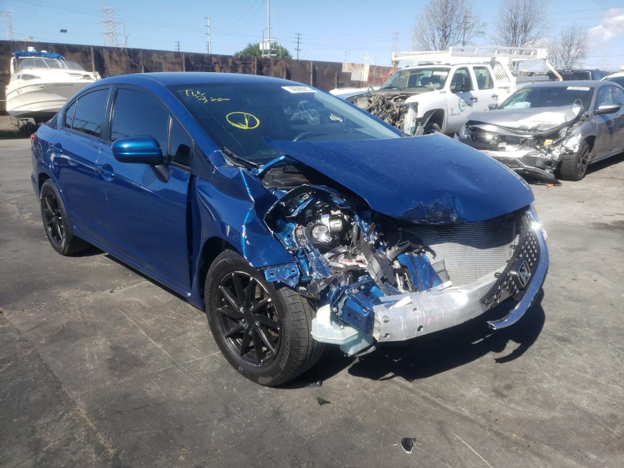 HONDA CIVIC LX 2015 with VIN 19XFB2F50FE201853 - Photo from auction