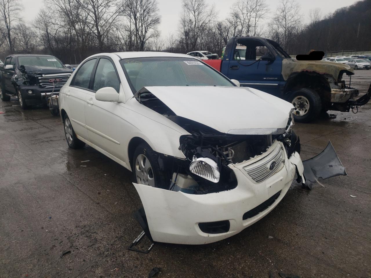 KIA SPECTRA 2007 with VIN KNAFE122575452620 - Photo from auction
