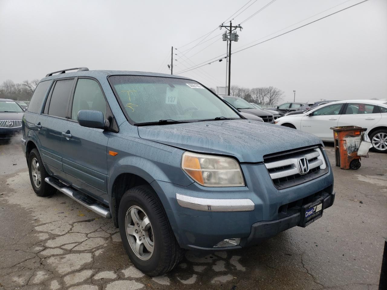 HONDA PILOT EXL 2007 with VIN 5FNYF18527B033231 - Photo from auction