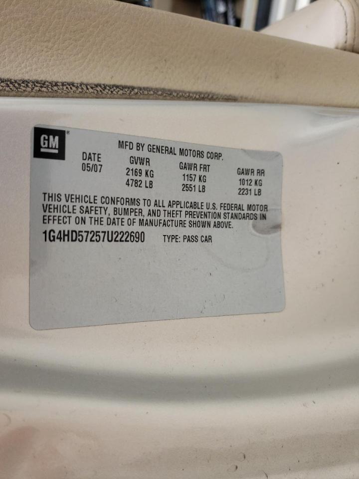 Photo 19 from auction – 2007 BUICK LUCERNE CX with VIN 1G4HD57257U222690