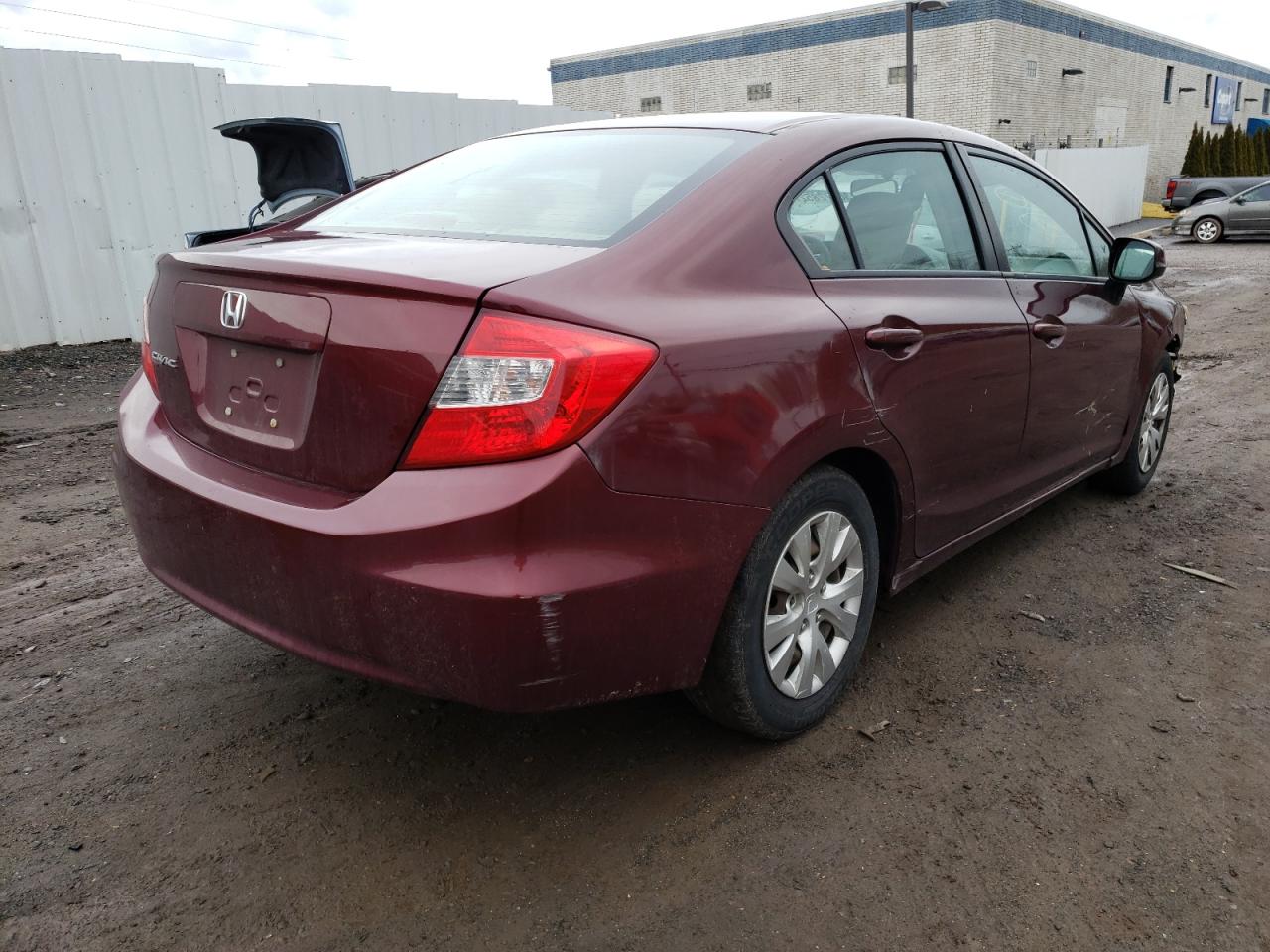 Photo 4 from auction – 2012 HONDA CIVIC LX with VIN 2HGFB2F51CH573719