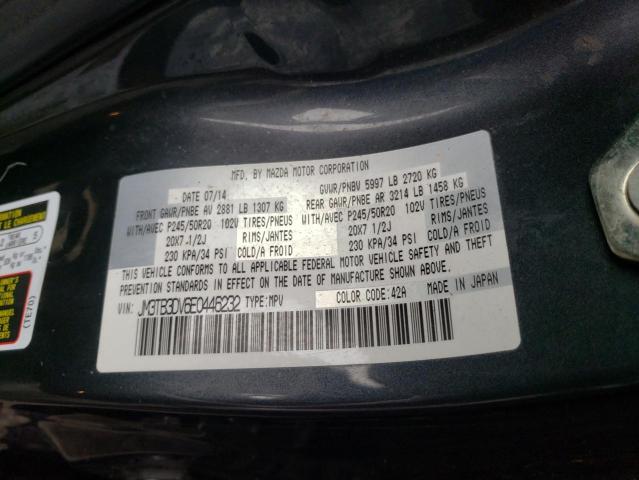 Photo 10 from auction – 2014 MAZDA CX-9 GRAND with VIN JM3TB3DV6E0446232