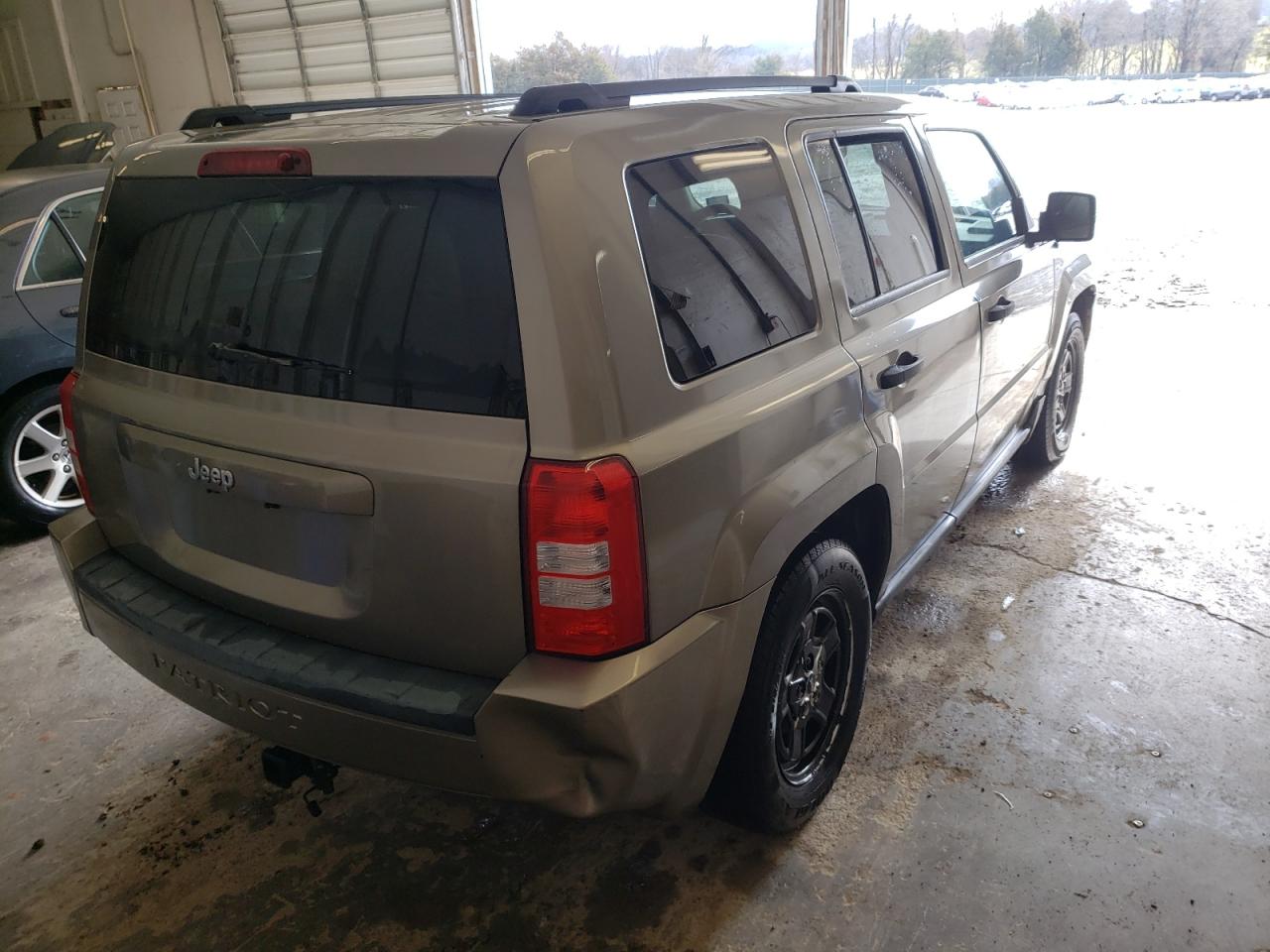 Photo 4 from auction – 2008 JEEP PATRIOT SP with VIN 1J8FT28W38D647527