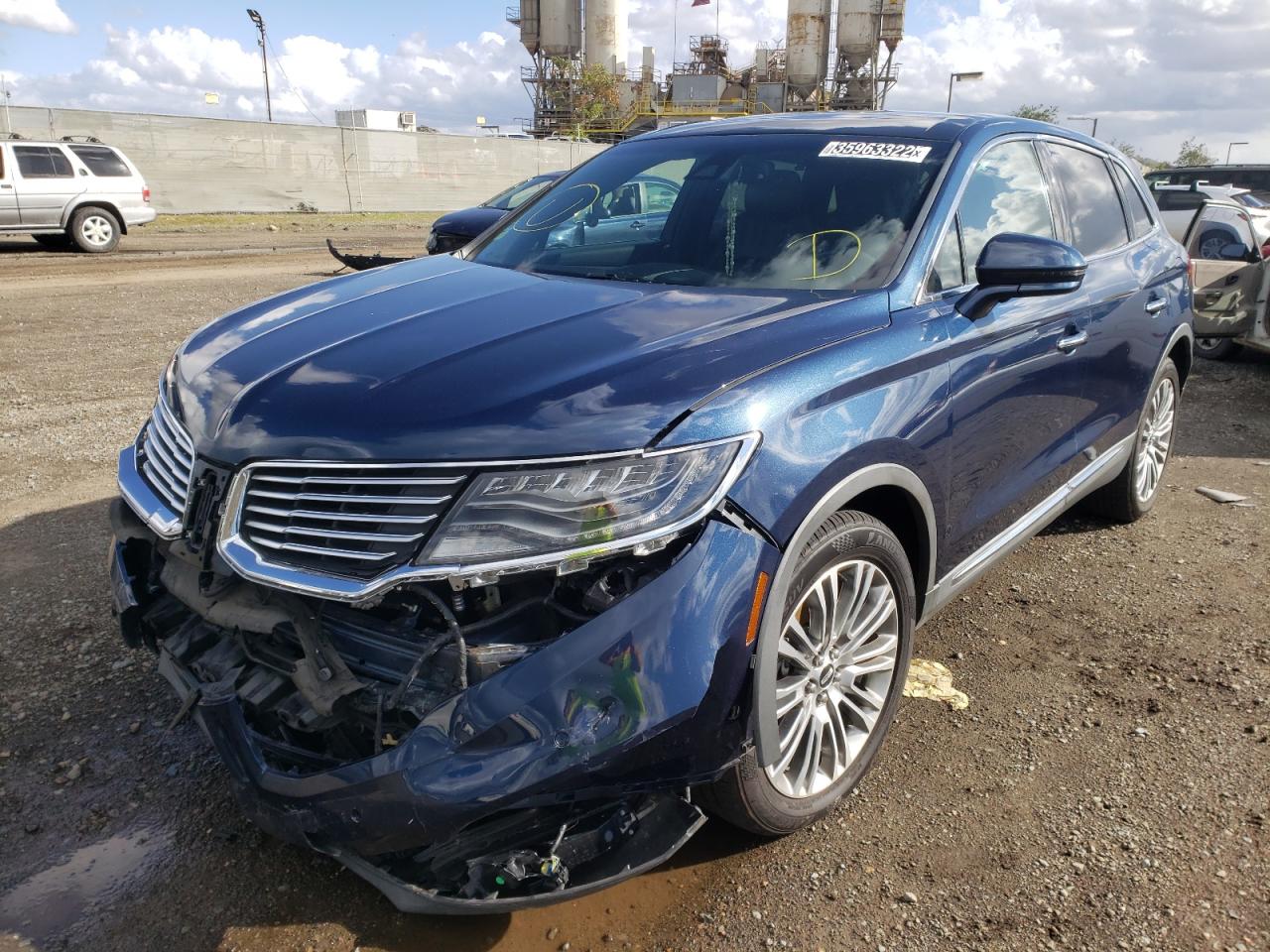 Photo 2 from auction – 2017 LINCOLN MKX RESERV with VIN 2LMPJ8LR1HBL14139