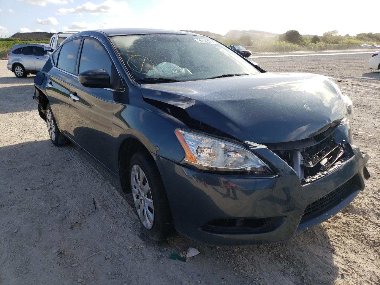 NISSAN SENTRA S 2014 with VIN 3N1AB7AP2EL683397 - Photo from auction