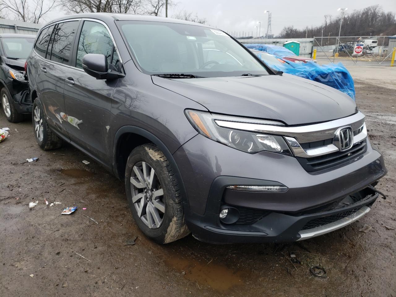 HONDA PILOT EXL 2019 with VIN 5FNYF6H57KB016110 - Photo from auction