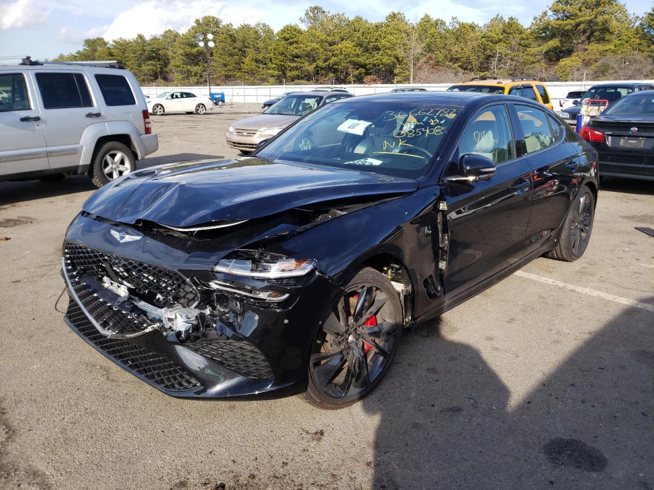 Photo 2 from auction – 2022 GENESIS G70 BASE with VIN KMTG54TE4NU085408