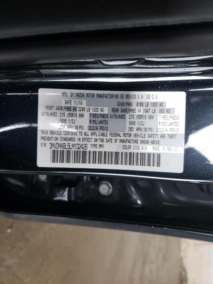 Photo 10 from auction – 2020 MAZDA CX-30 with VIN 3MVDMABL5LM102428