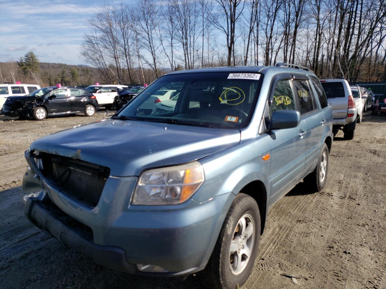 Photo 2 from auction – 2008 HONDA PILOT EXL with VIN 5FNYF18518B030452