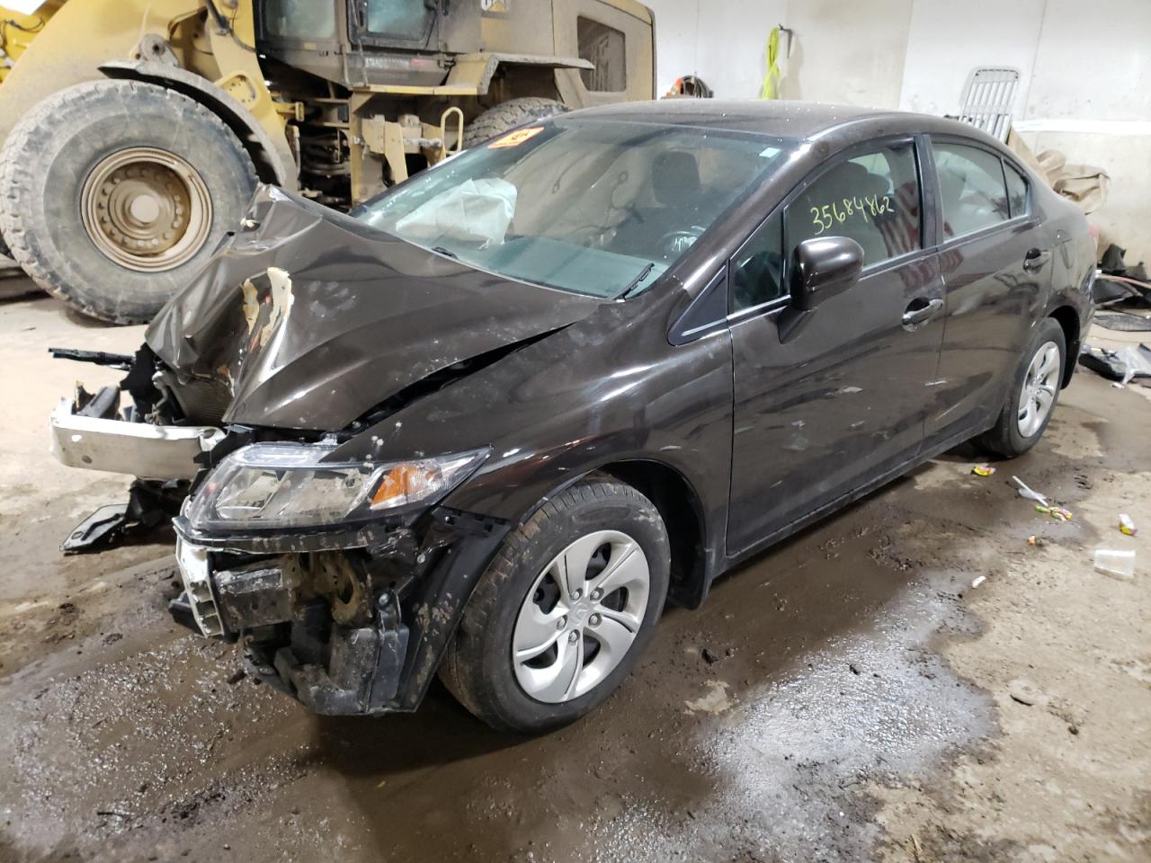 Photo 2 from auction – 2014 HONDA CIVIC LX with VIN 2HGFB2F57EH537701