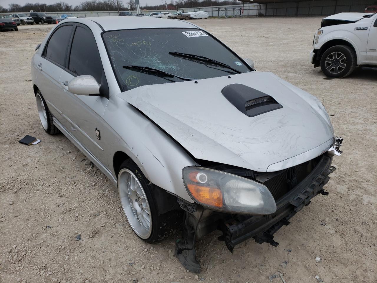 KIA SPECTRA EX 2008 with VIN KNAFE121485016589 - Photo from auction