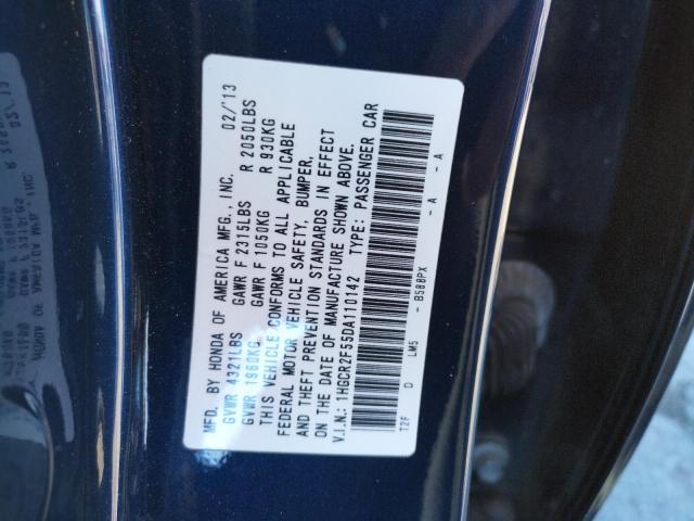 Photo 10 from auction – 2013 HONDA ACCORD with VIN 1HGCR2F55DA110142