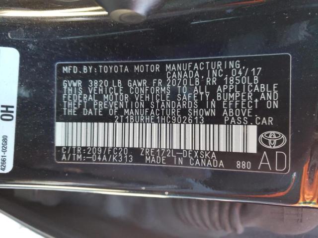 Photo 10 from auction – 2017 TOYOTA COROLLA L with VIN 2T1BURHE1HC902613