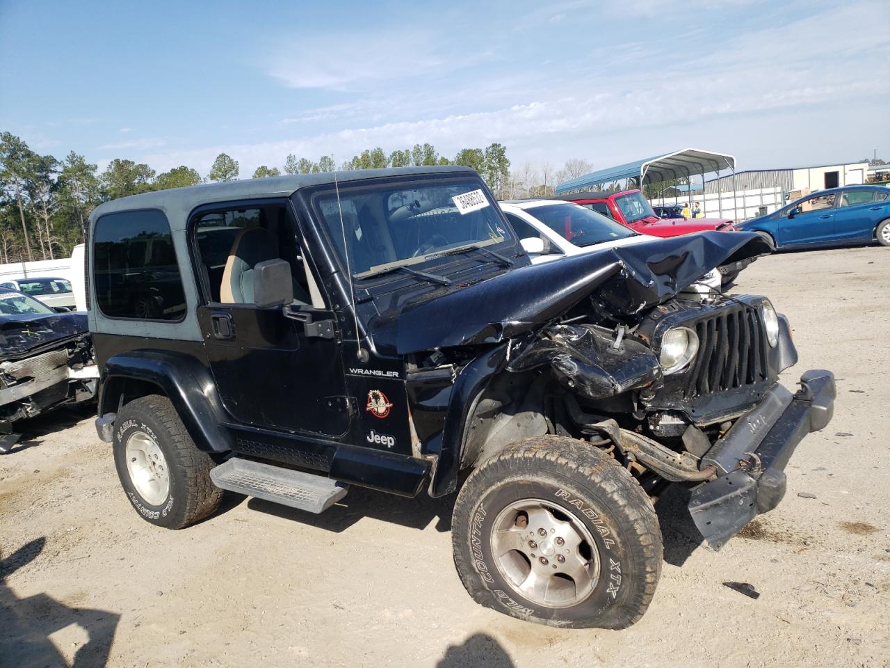JEEP WRANGLER / 2002 with VIN 1J4FA59S62P767459 - Photo from auction