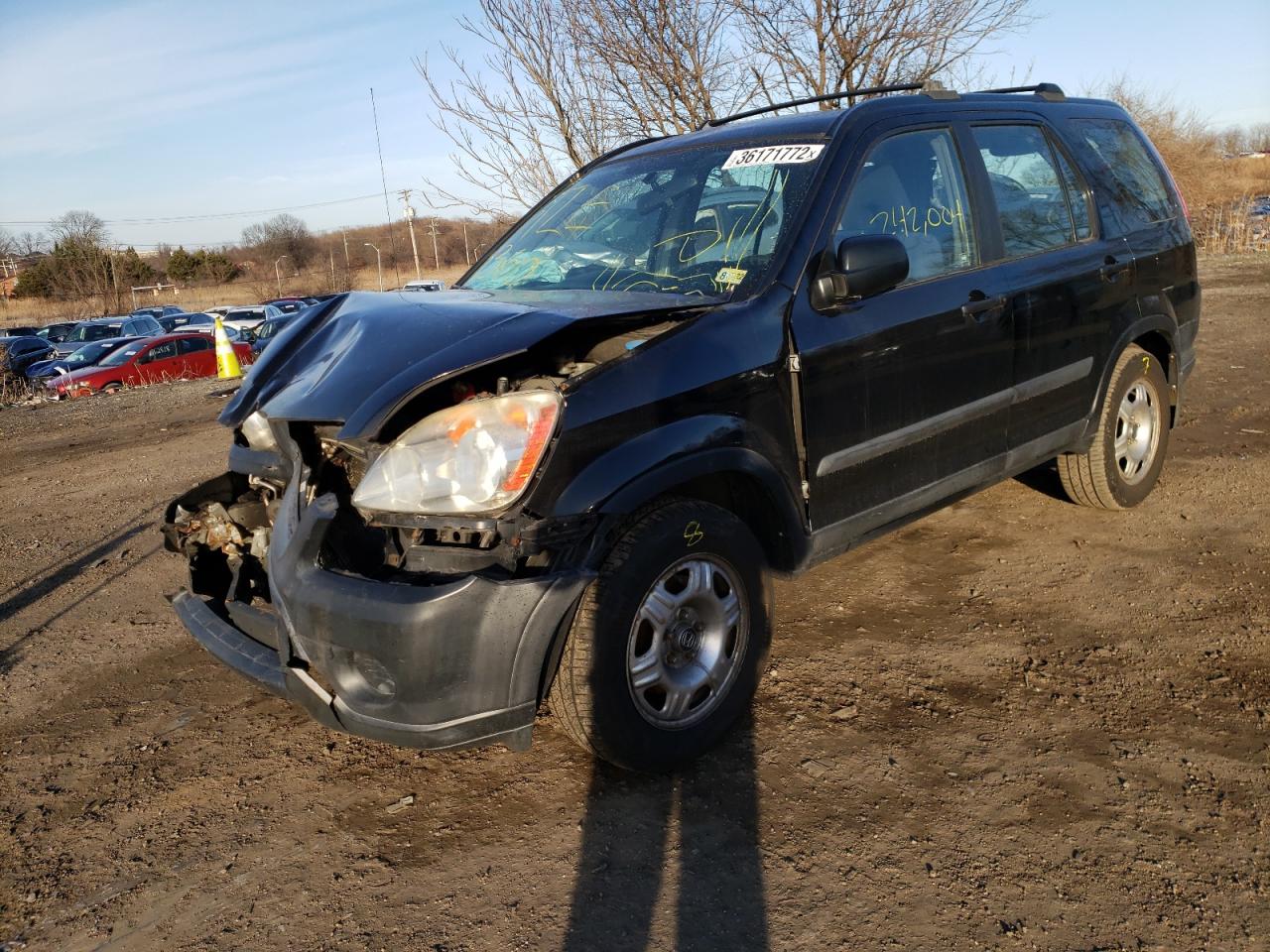 Photo 2 from auction – 2005 HONDA CR-V LX with VIN SHSRD68535U308490