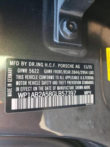 Photo 10 from auction – 2016 PORSCHE MACAN S with VIN WP1AB2A58GLB57397