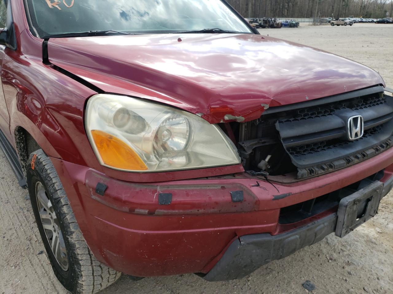 Photo 9 from auction – 2003 HONDA PILOT EXL with VIN 2HKYF18563H543240
